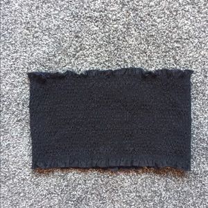 Urban Outfitters black ruched bandeau